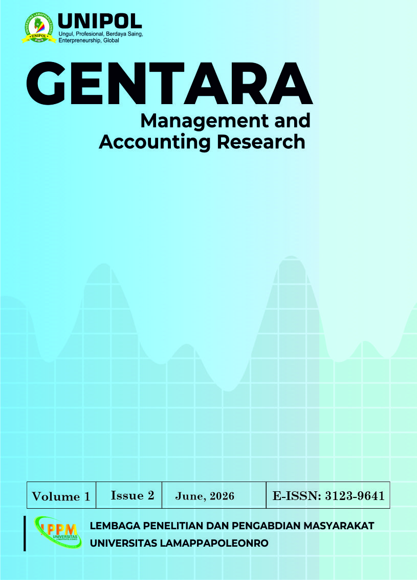 					View Vol. 1 No. 2 (2026): GENTARA: Management And Accounting Research
				